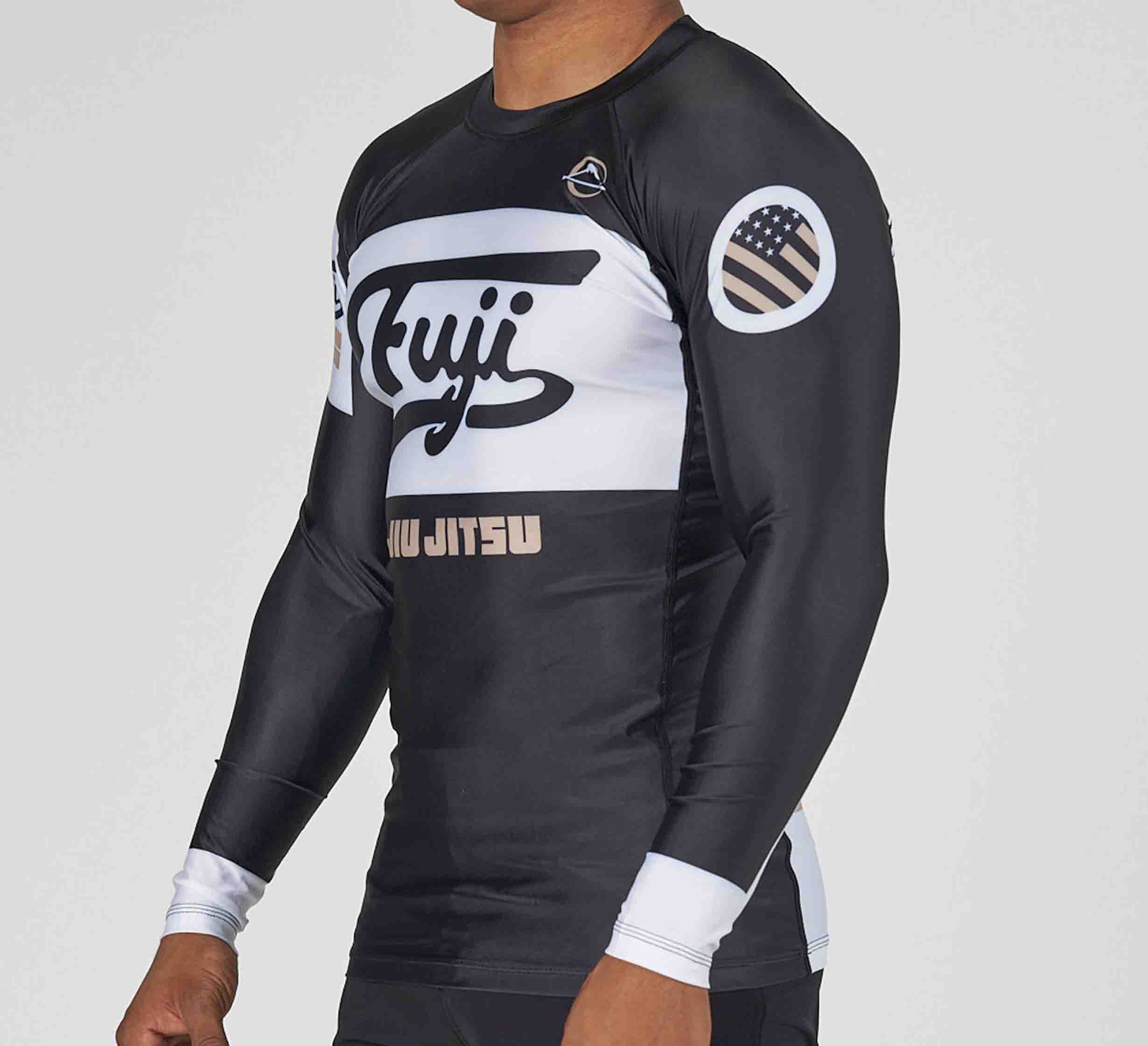 Jiu Jitsu Script Flex Lite Long Sleeve Rashguard Black、mySite、gigharbornorthrealestate