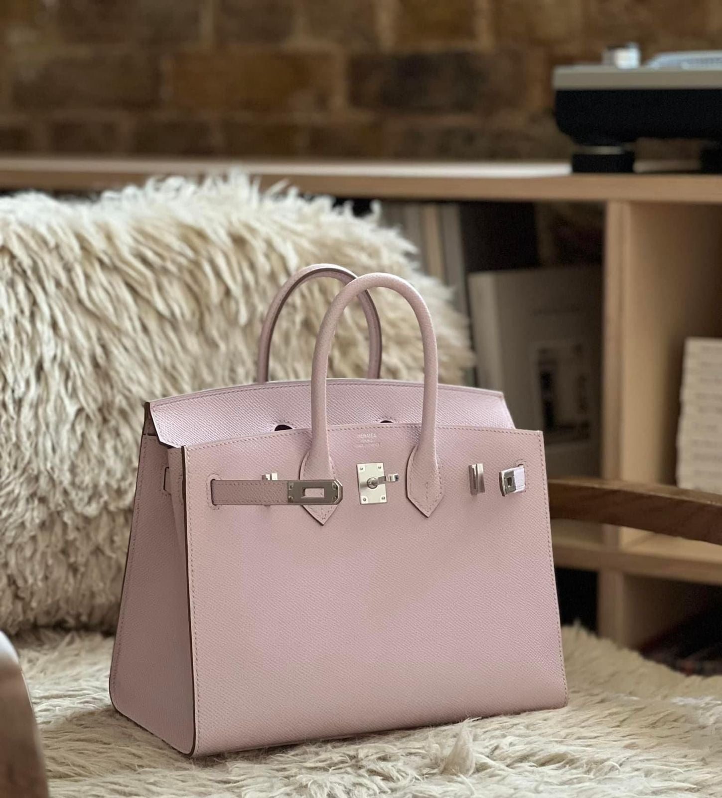 Hermes Birkin B25 Mauve Pale PHW Sellier B stamp/2024、mySite、garminoutage.com
