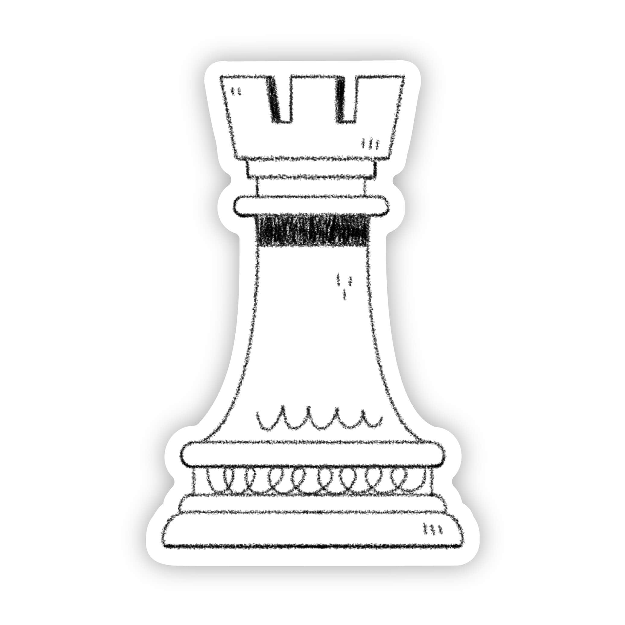  Rook sticker (white)、mySite、ghnorth