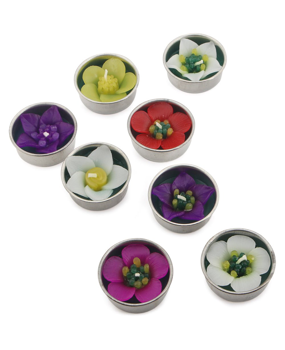 Hamsa Tea light Holder With 8 Floral Tea lights、mySite、topwebapps