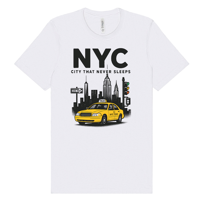 NYC City That Never Sleeps T-Shirt (7 Sizes)、mySite、vikingsvslions