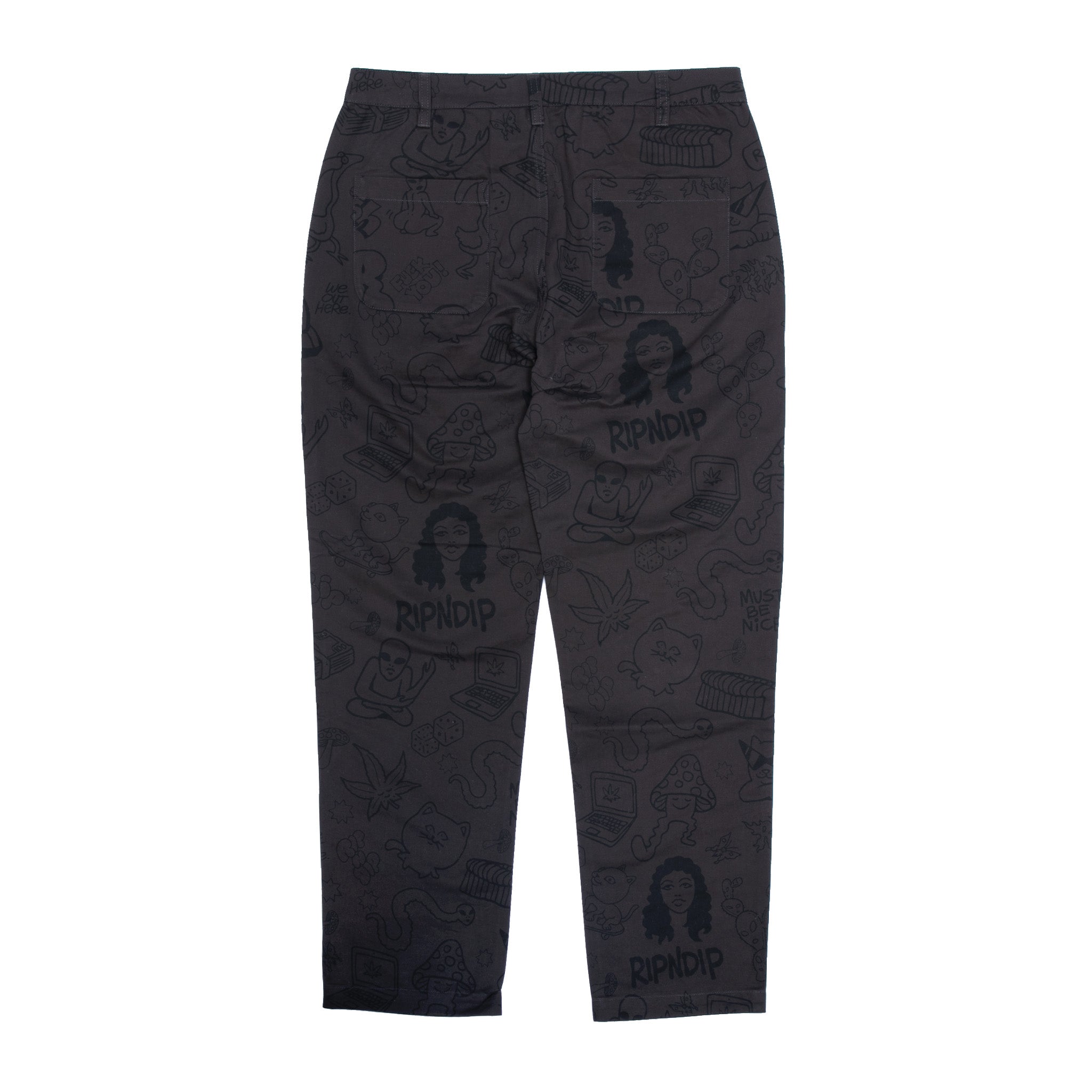  Nerm Doodle Cotton Twill Pants (Chocolate)、mySite、merchandisen
