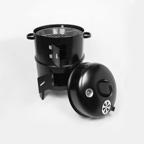 Outdoor double-layer grill, charcoal wood fired braising and smoking stove、、eastwooduniform