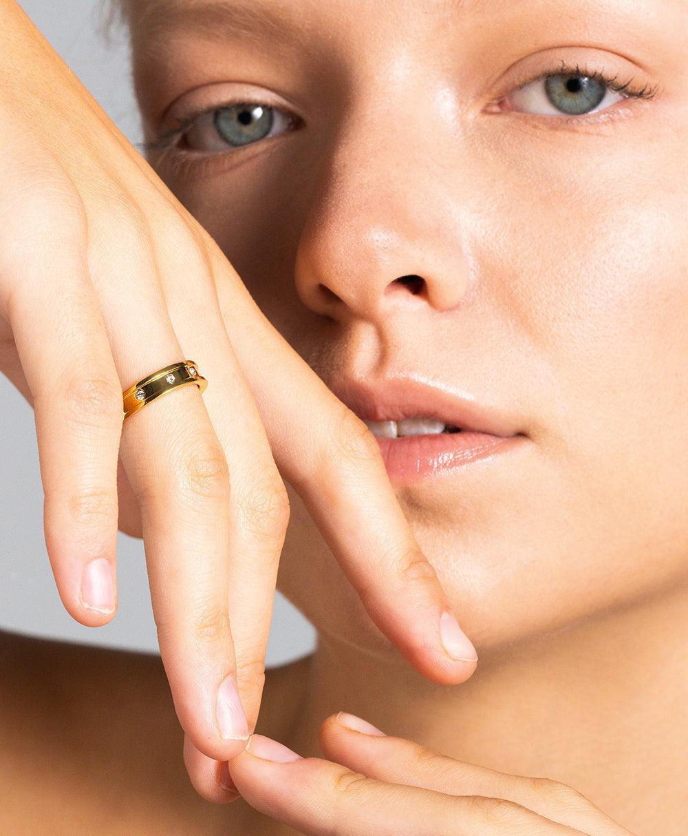 Eevi Ring White 18ct Gold Plated、mySite、botmansion