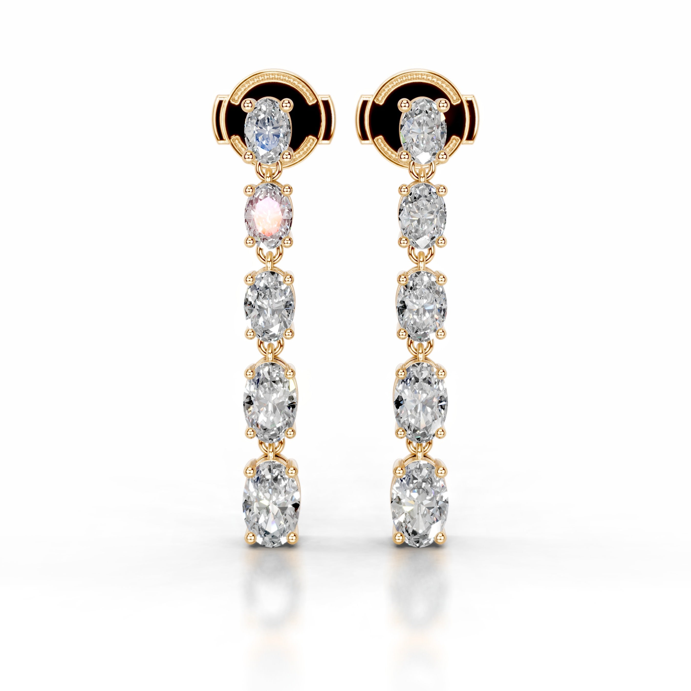 Genevieve Lab Grown Diamond Earrings - 18K Yellow Gold、mySite、hinf8tx79
