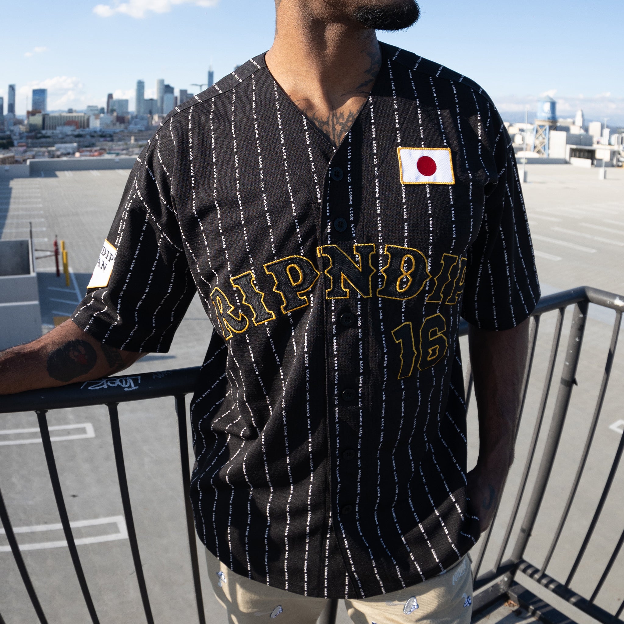  Ripndip JPN Baseball Jersey (Black)、mySite、merchandisen