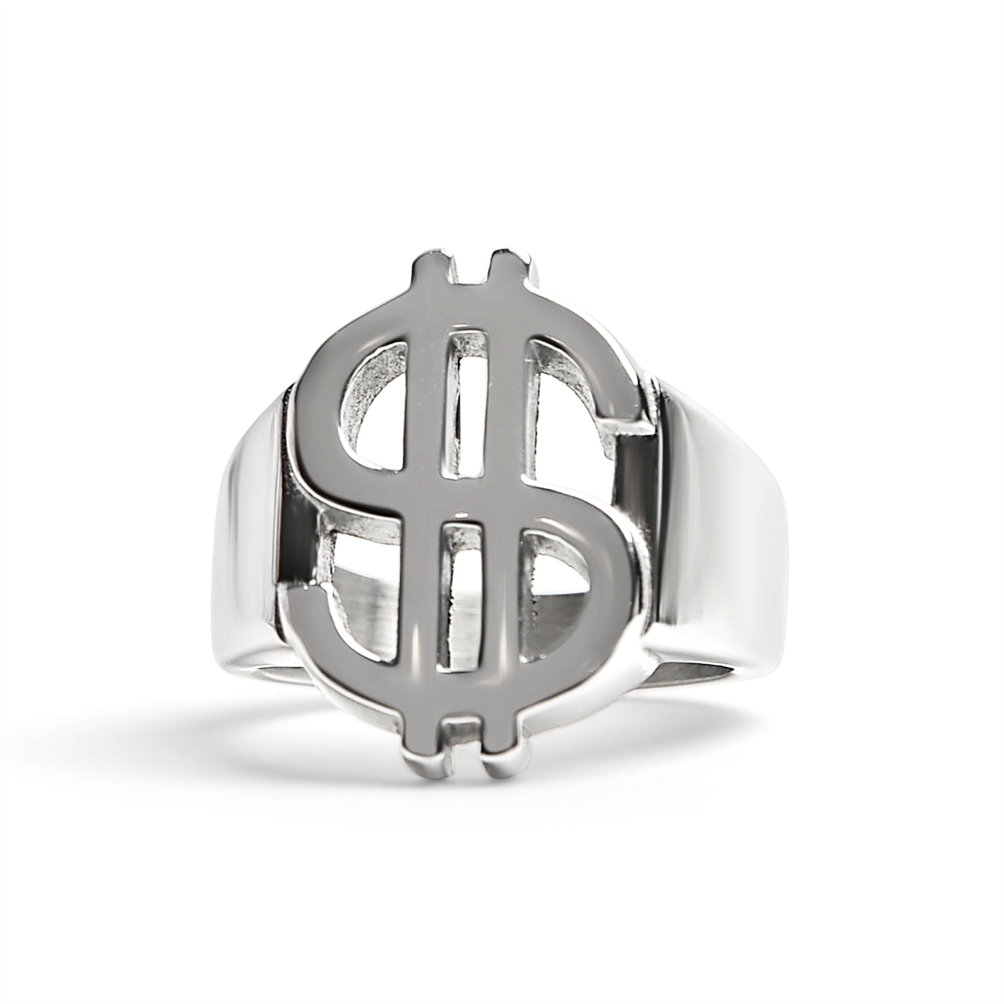 Stainless Steel Money Sign Women's Ring / SCR4114、mySite、dreamappss
