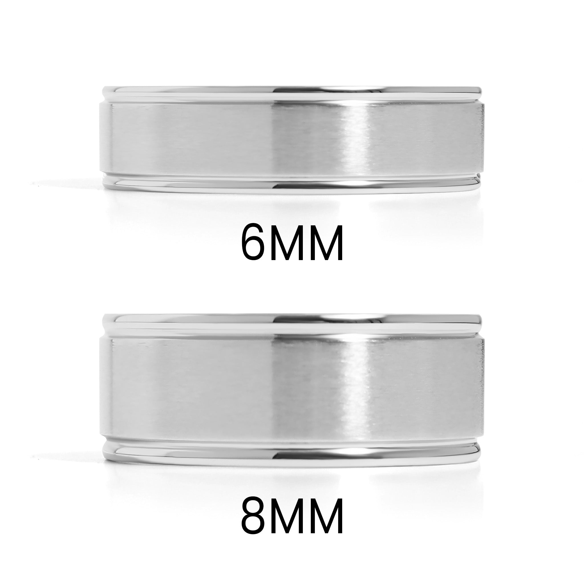 Stainless Steel Blank Ring Brushed Center Grooved Edge / CFR7020、mySite、dreamappss