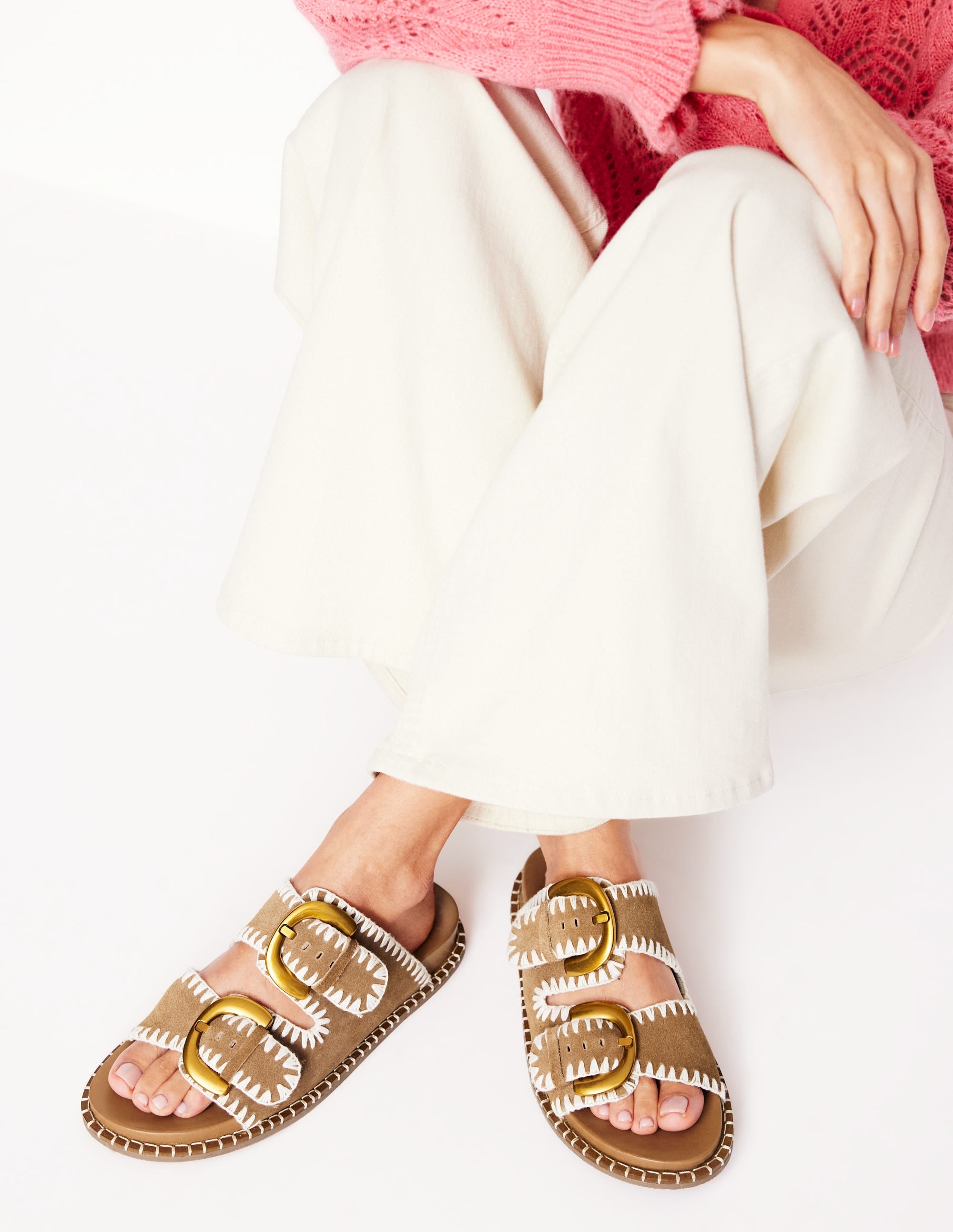  Alberta Footbed Sandal-Tan、mySite、ashleygrahame