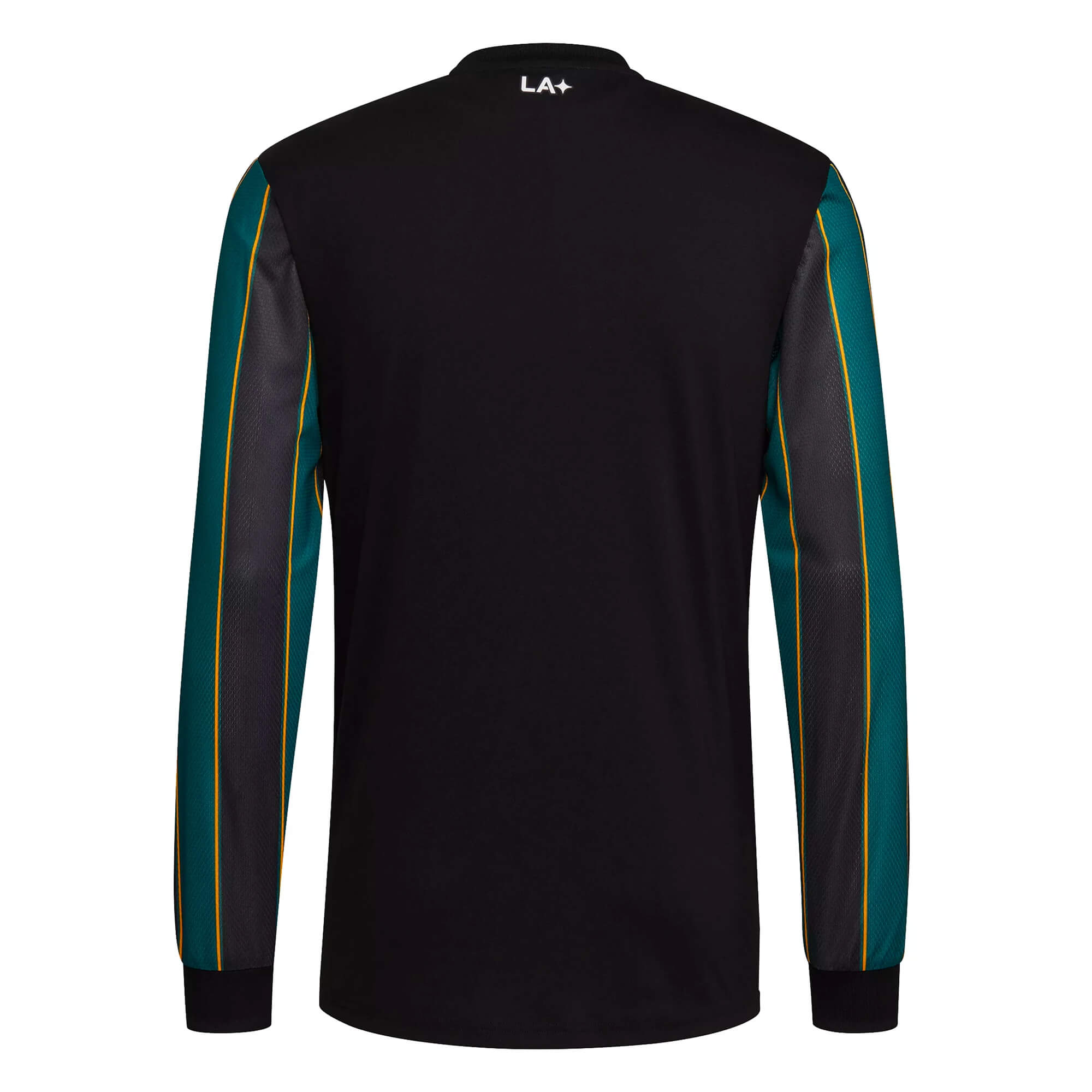 adidas Men's LA Galaxy 2021 Long Sleeve Away Jersey Black/Tech Green、mySite、noshort