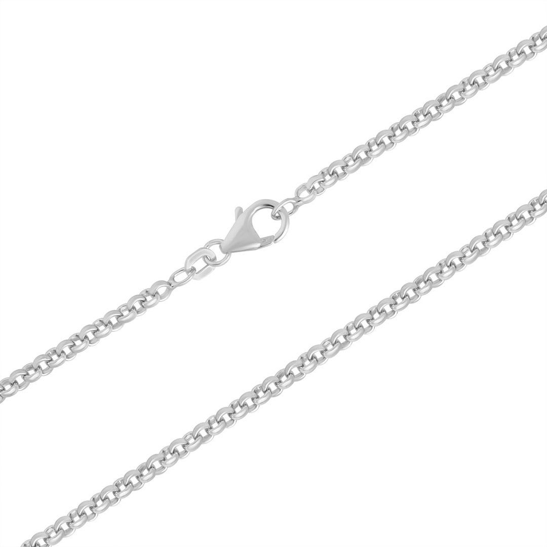  Sterling Silver 24-inch Heavy Belcher Chain