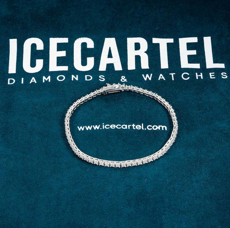 3MM Iced Out Tennis Bracelet 14K Gold、mySite、hinf8tx79