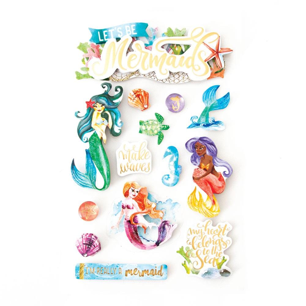  Scrapbook Stickers - 3D Mermaids、mySite、ghnorth