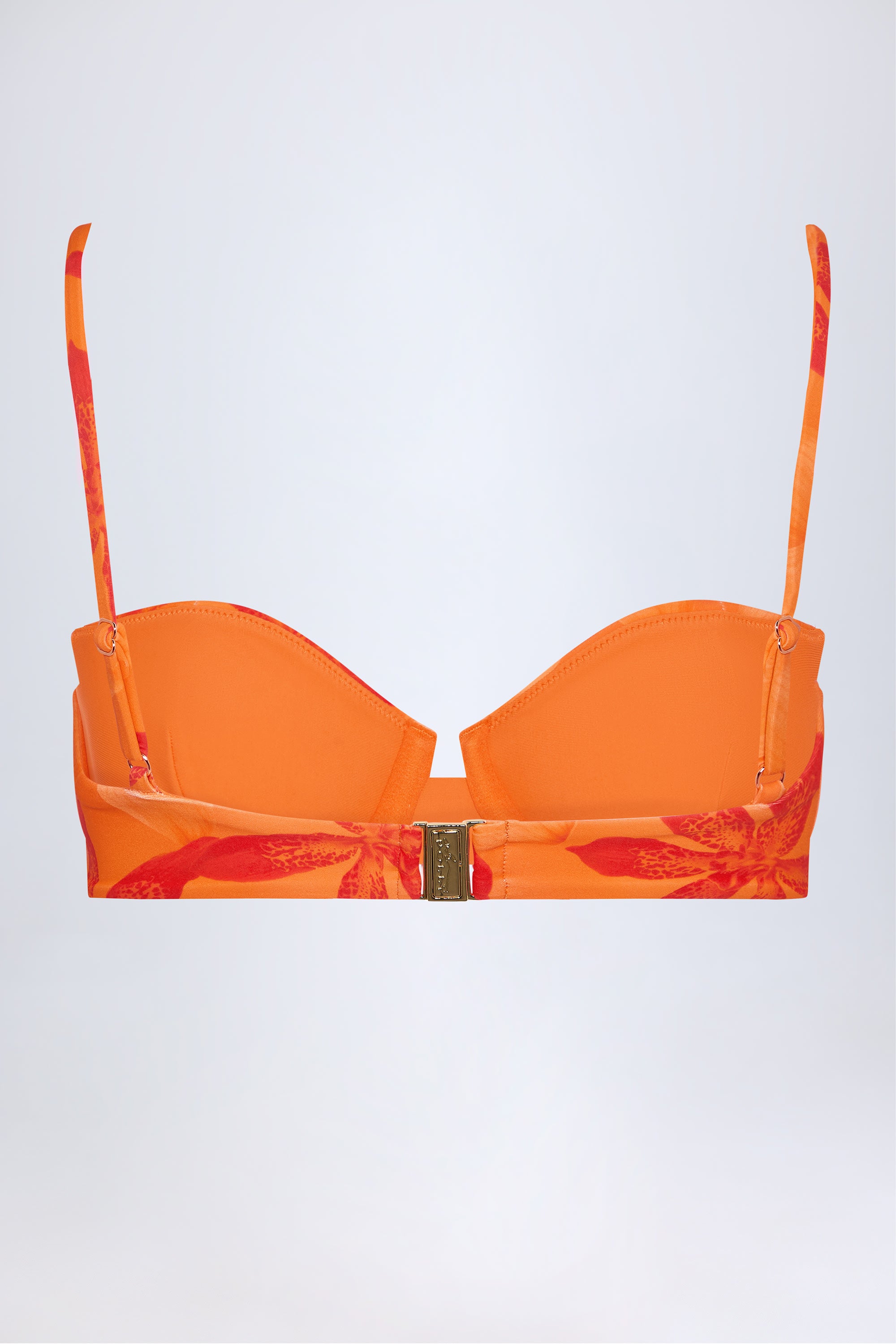  Underwired Balconette Bikini Top in Orange Orchid Print、mySite、sugarbowlscore