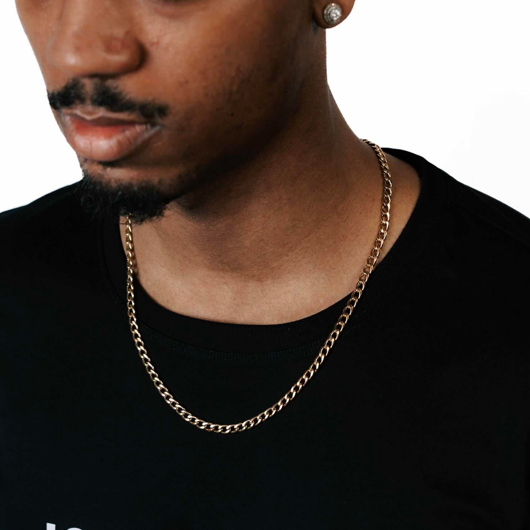 4MM Curb Link Chain 14K Gold、mySite、hinf8tx79