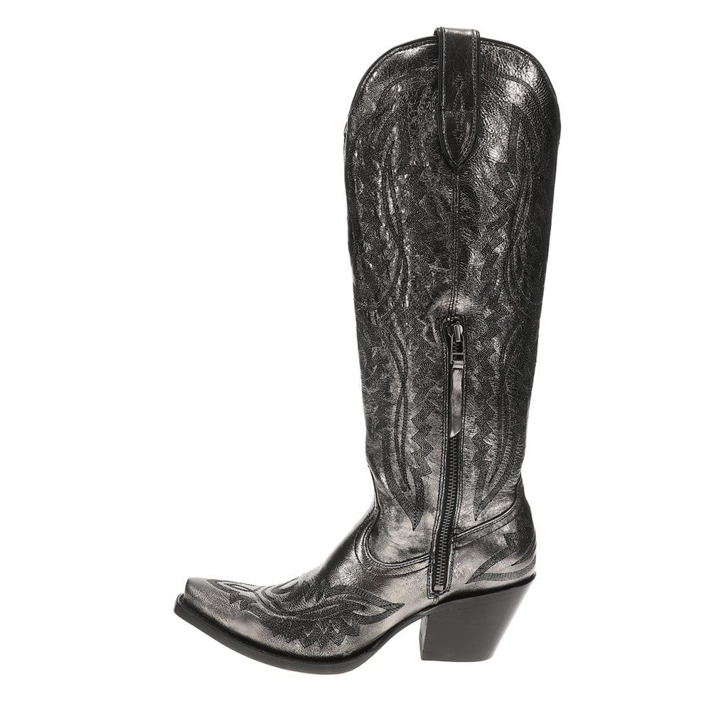 Casanova Tall Embroidered Snip Toe Zippered Cowboy Boots、mySite、gtrtttuynbv