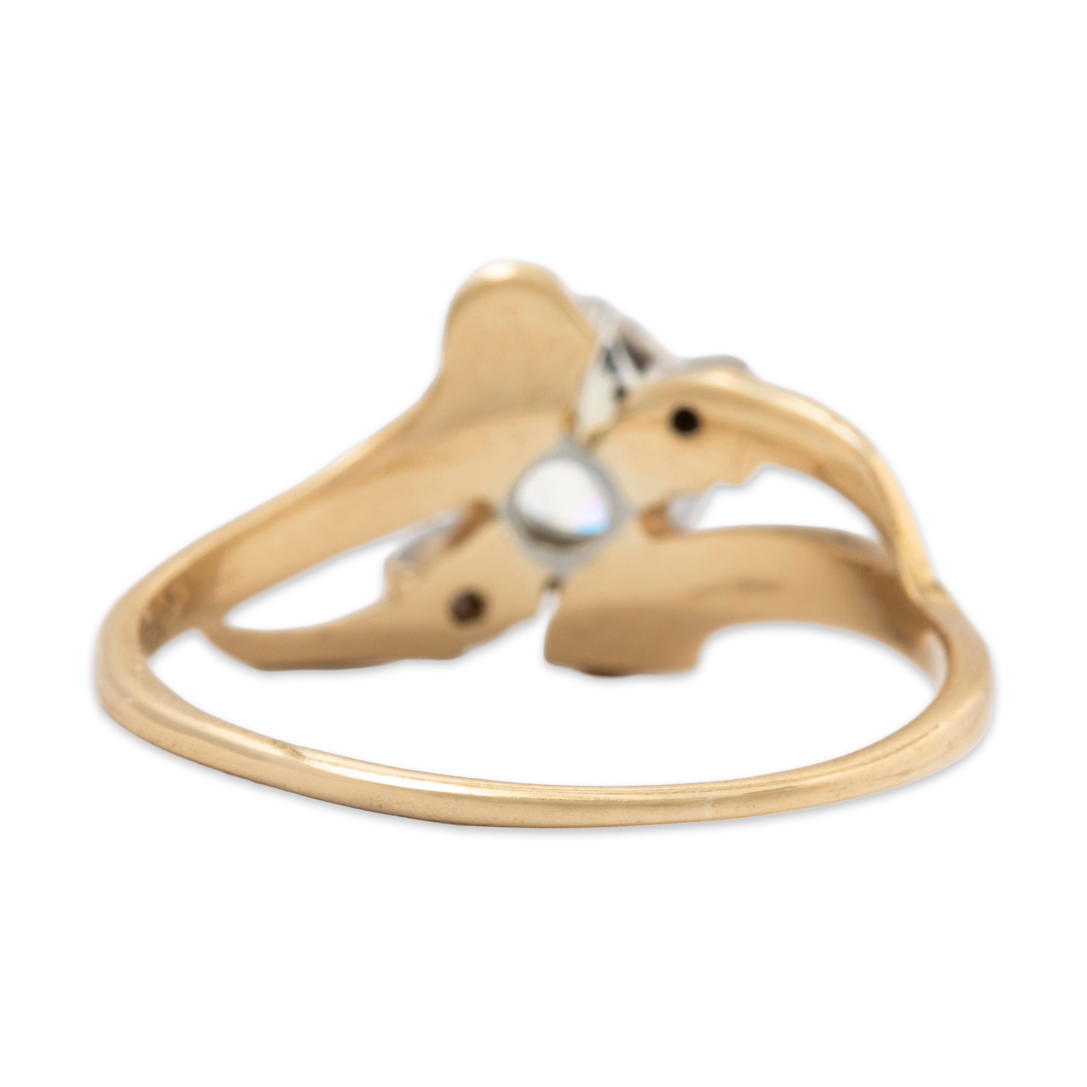 Vintage Jabel 14k Yellow Gold .546cttw Old Mine Cut Diamond Statement Ring 7.75、mySite、hinf8tx79