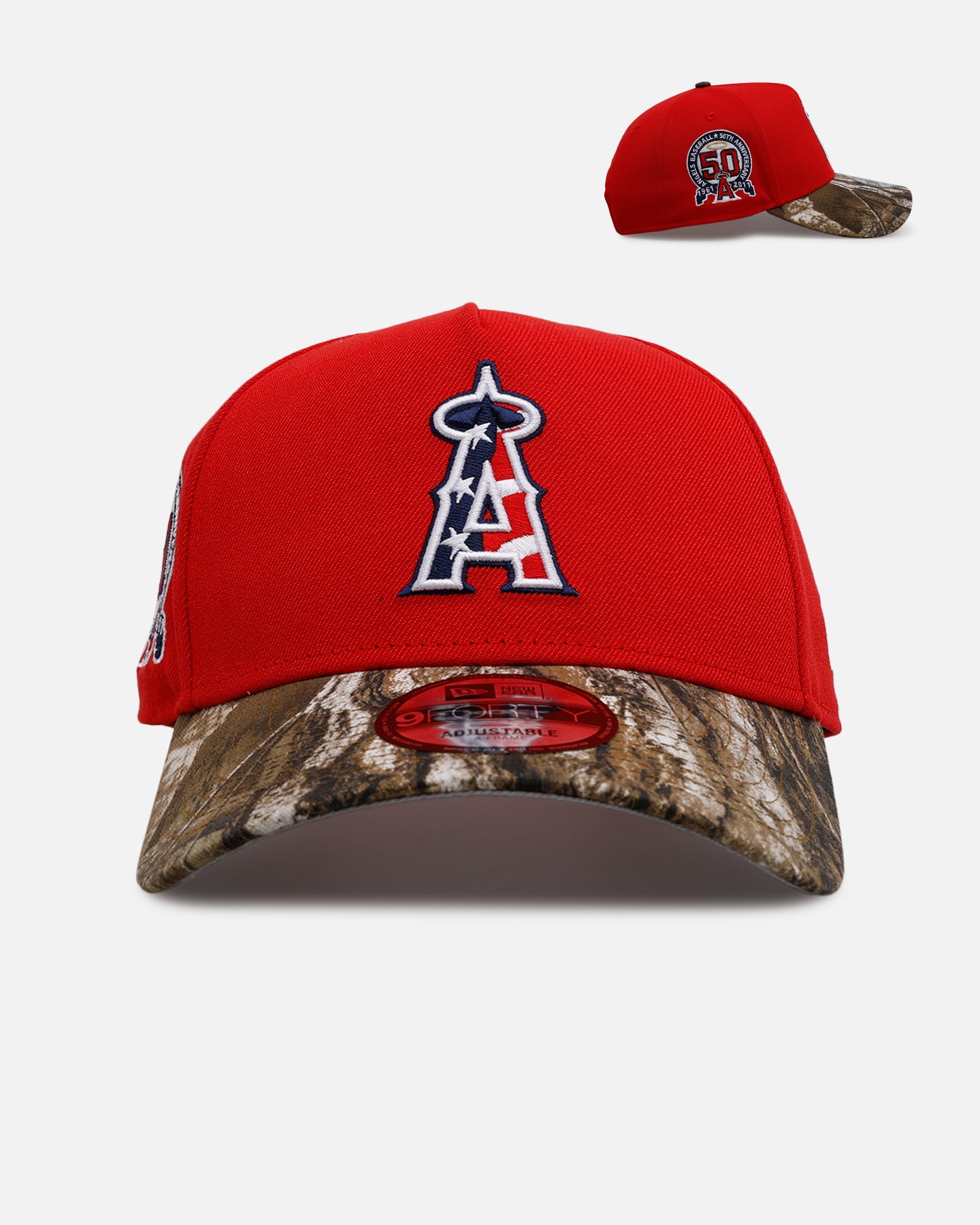 New Era Los Angeles Angels 'Stars And Stripes' 9FORTY A-Frame Snapback Red、mySite、zt4zffjzw
