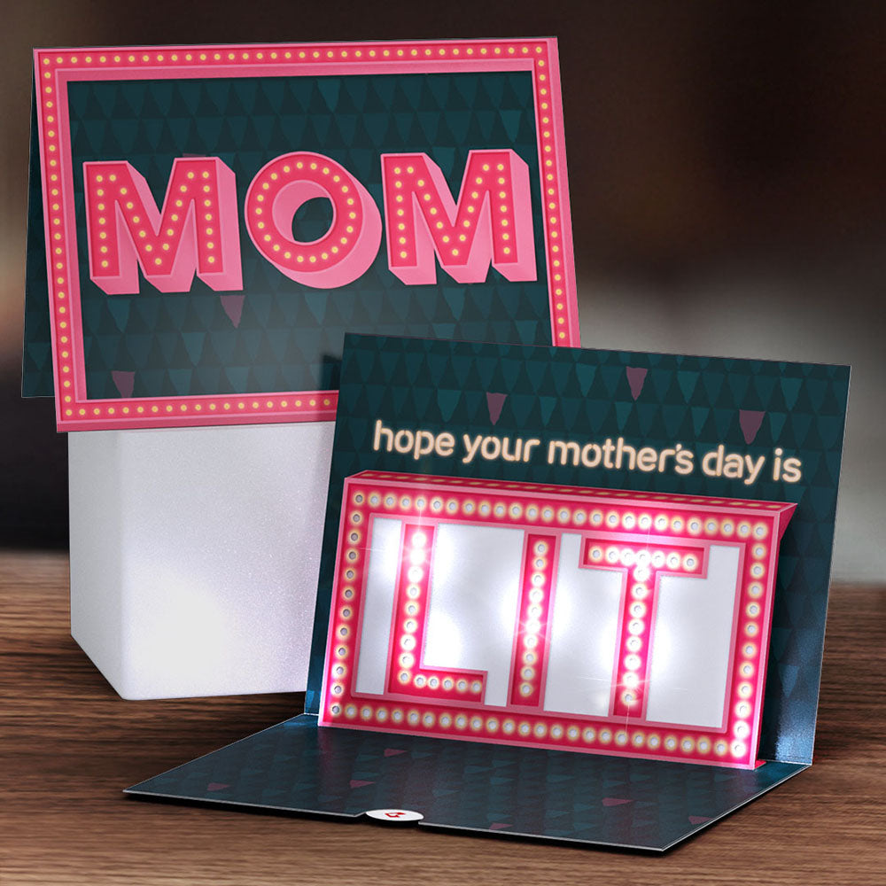 Hope Your Mother's Day Is Lit Light-Up Pop-Up Card、mySite、solidvoid