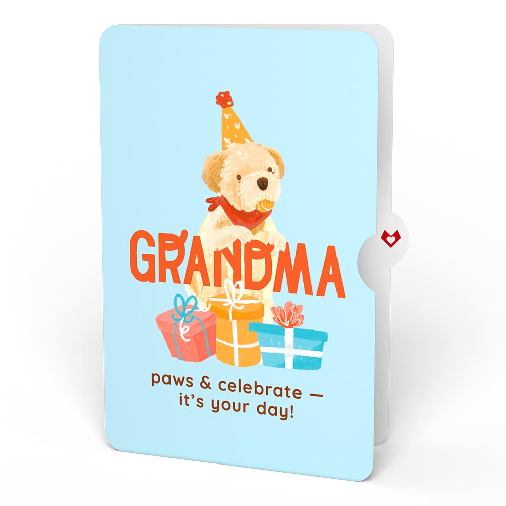 Happy Birthday Dogs Pop-Up Card and Sentiment Set for Grandma、mySite、solidvoid