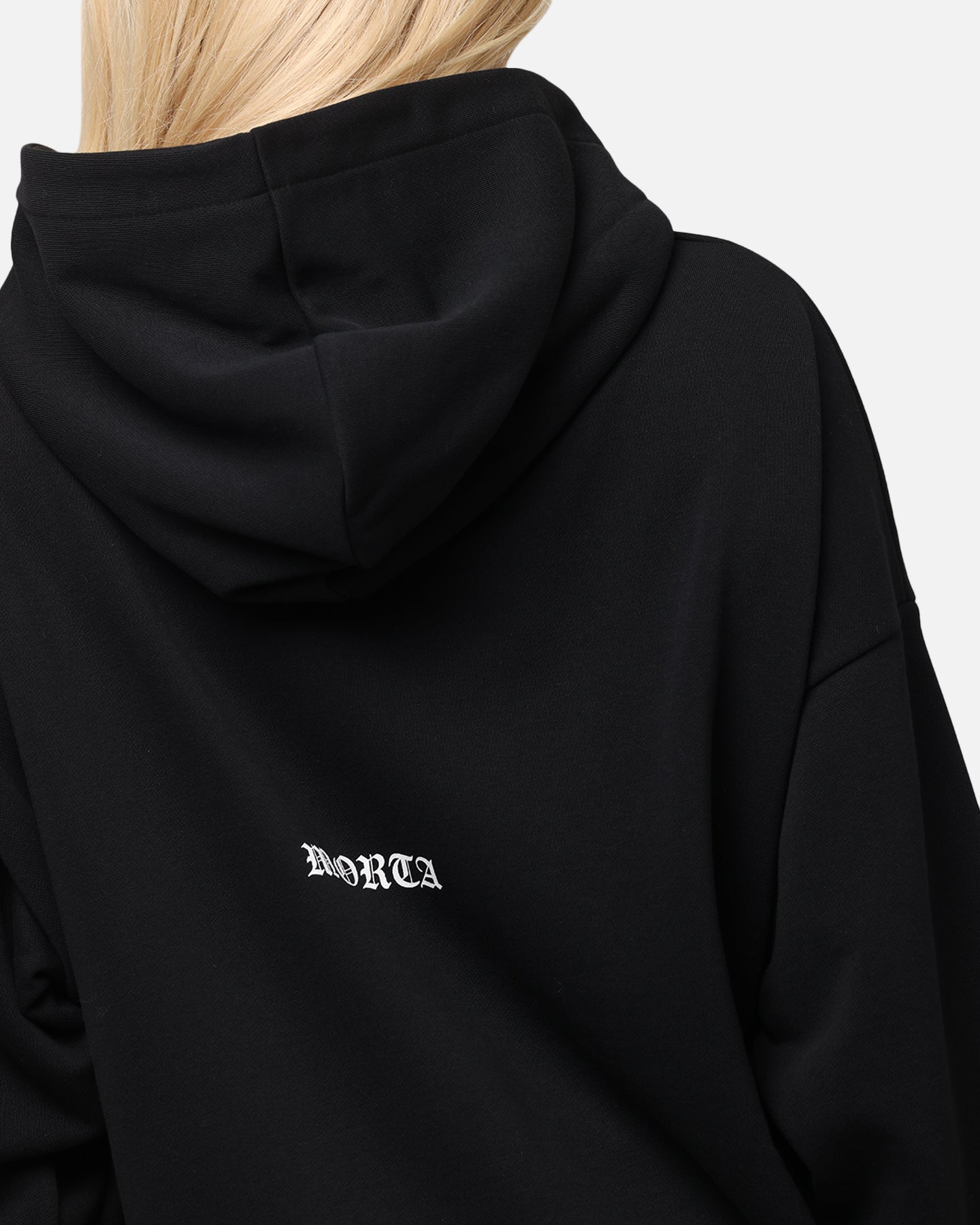 Saint Morta Gothic Distressed Zip Hoodie Black、mySite、zt4zffjzw