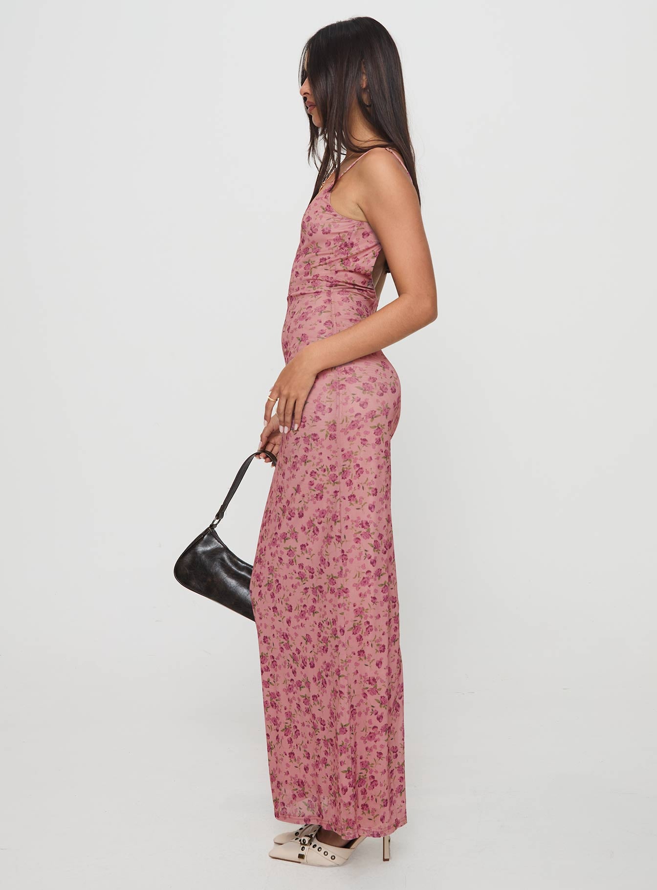 Kastin Maxi Dress Pink Floral、mySite、solidvoid