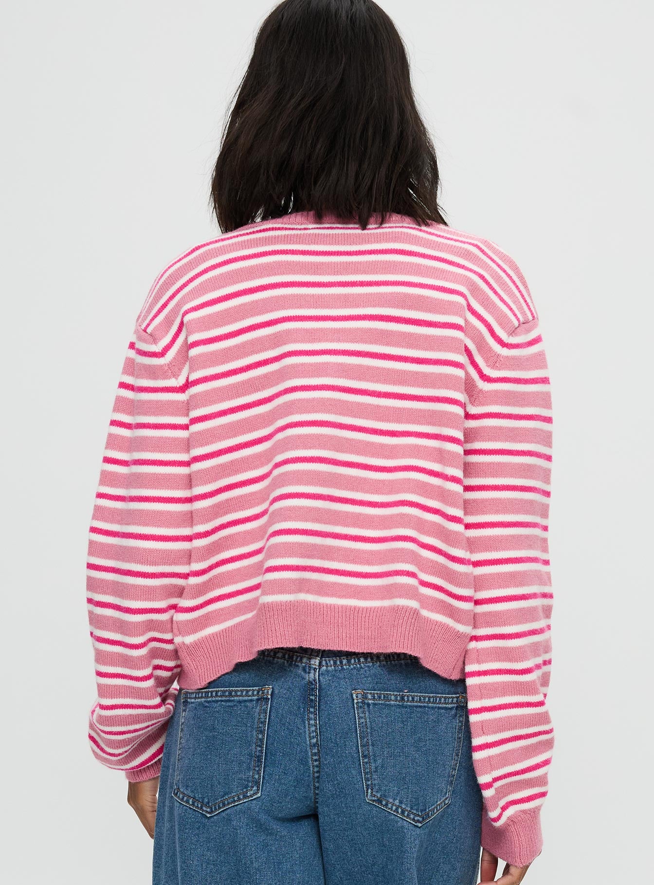 Heavenly Dream Cardigan Pink Stripe、mySite、solidvoid