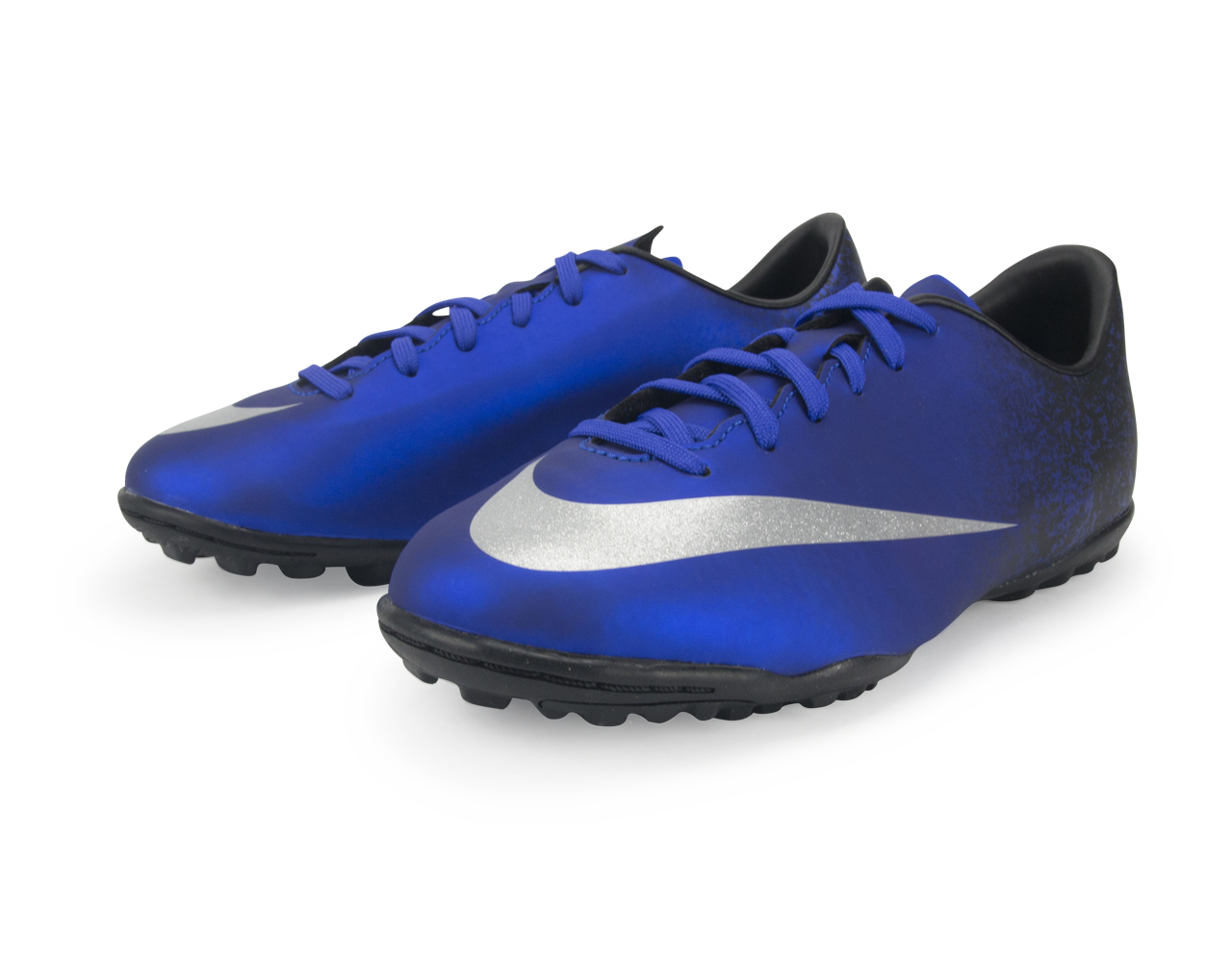 Nike Kids Mercurial Victory V CR7 Turf Soccer Shoes Deep Royal Blue/Metallic Silver、mySite、noshort