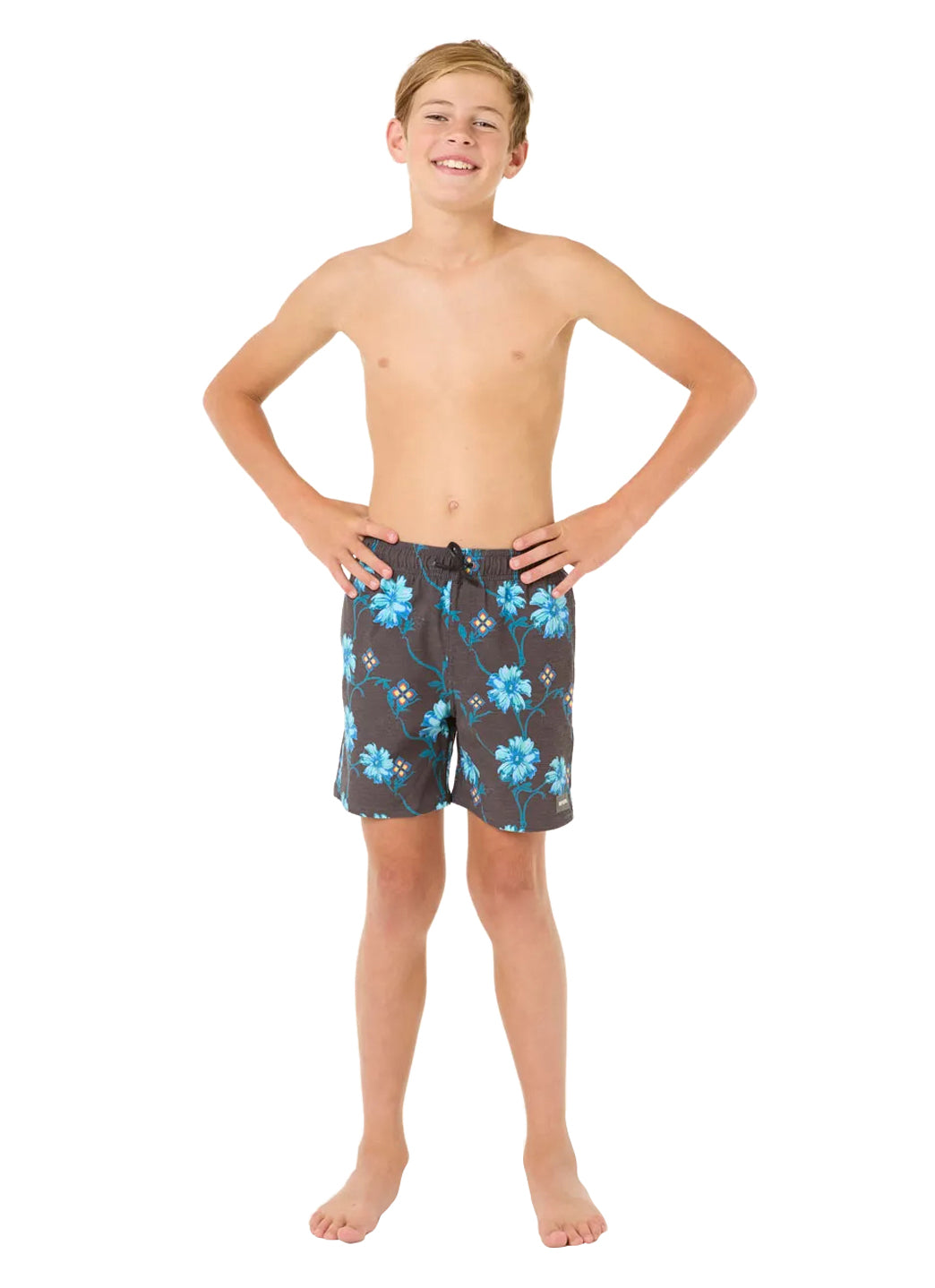 Rip Curl Boys' Surf Revival Floral Volley Shorts (Big Kid)、mySite、noshort