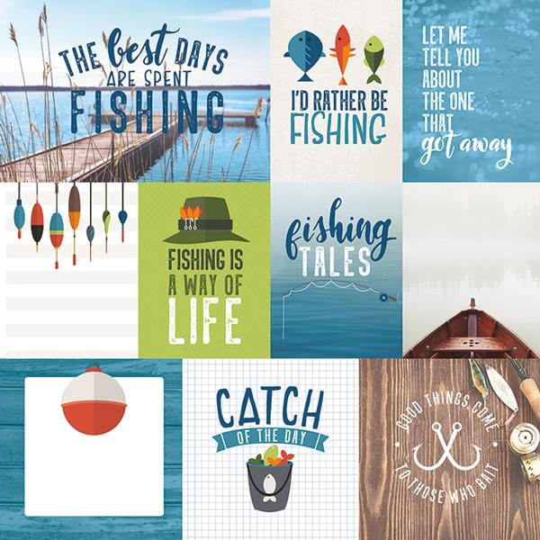  Scrapbook Paper - Fishing Tags、mySite、ghnorth