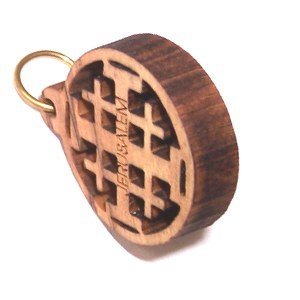 Rosary Supplies-Laser Olive wood Crosses Olive wood Jerusalem Cross Laser Pendant (6cm or 2.36 long)、mySite、topwebapps