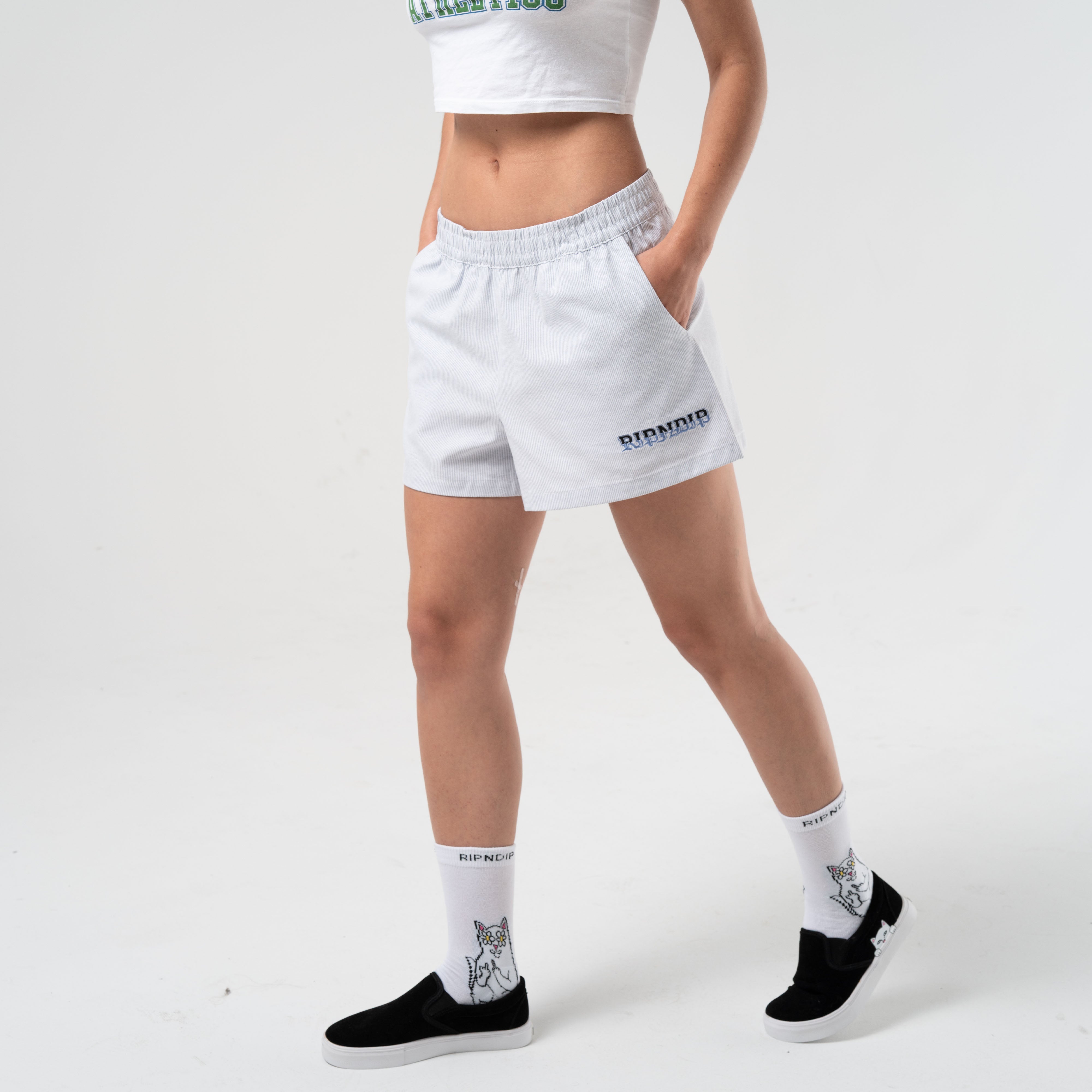  Rich Spirit Linen Shorts (Light Blue)、mySite、merchandisen