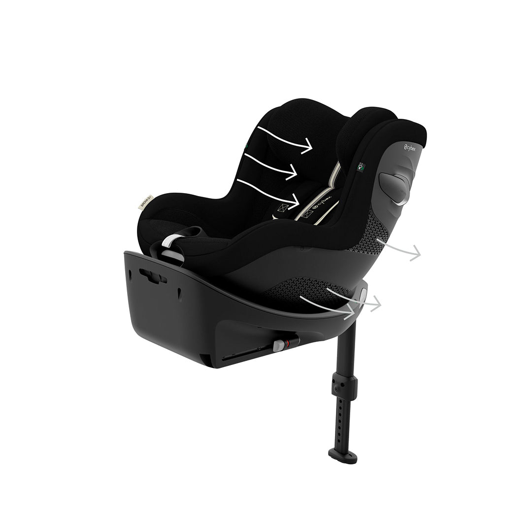  CYBEX Sirona G i-Size Plus Car Seat - Moon Black、mySite、merchandisen