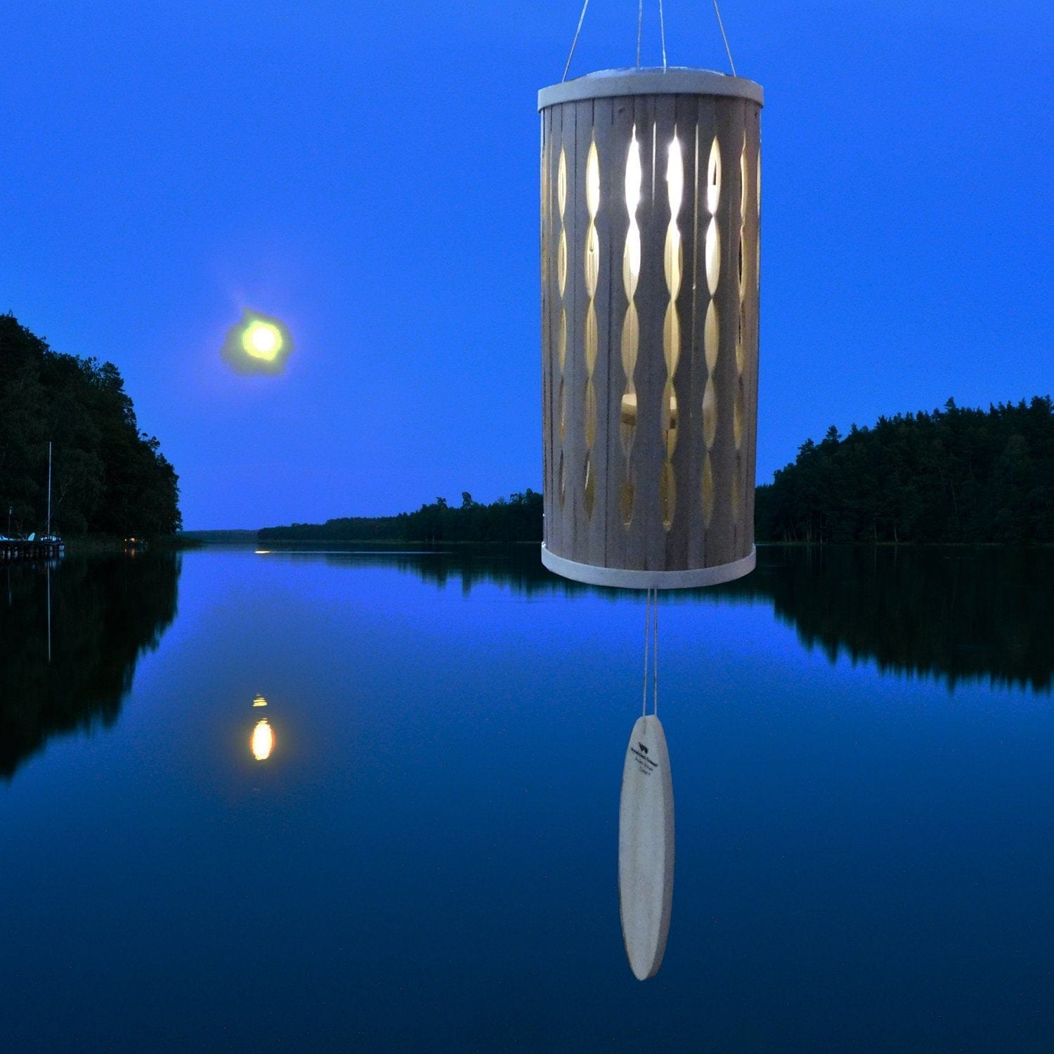 Aloha Solar Chime - Natural Woodstock Chimes*、mySite、g9winljtr