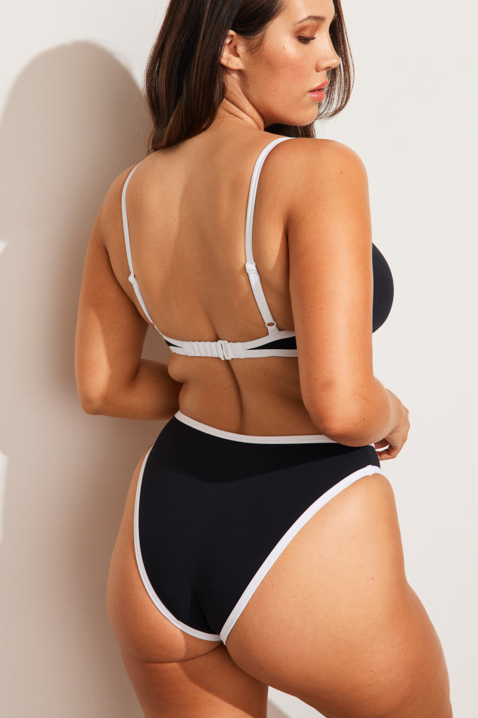 Swim Scoop Top in Black + White、mySite、bengalsvssteelers