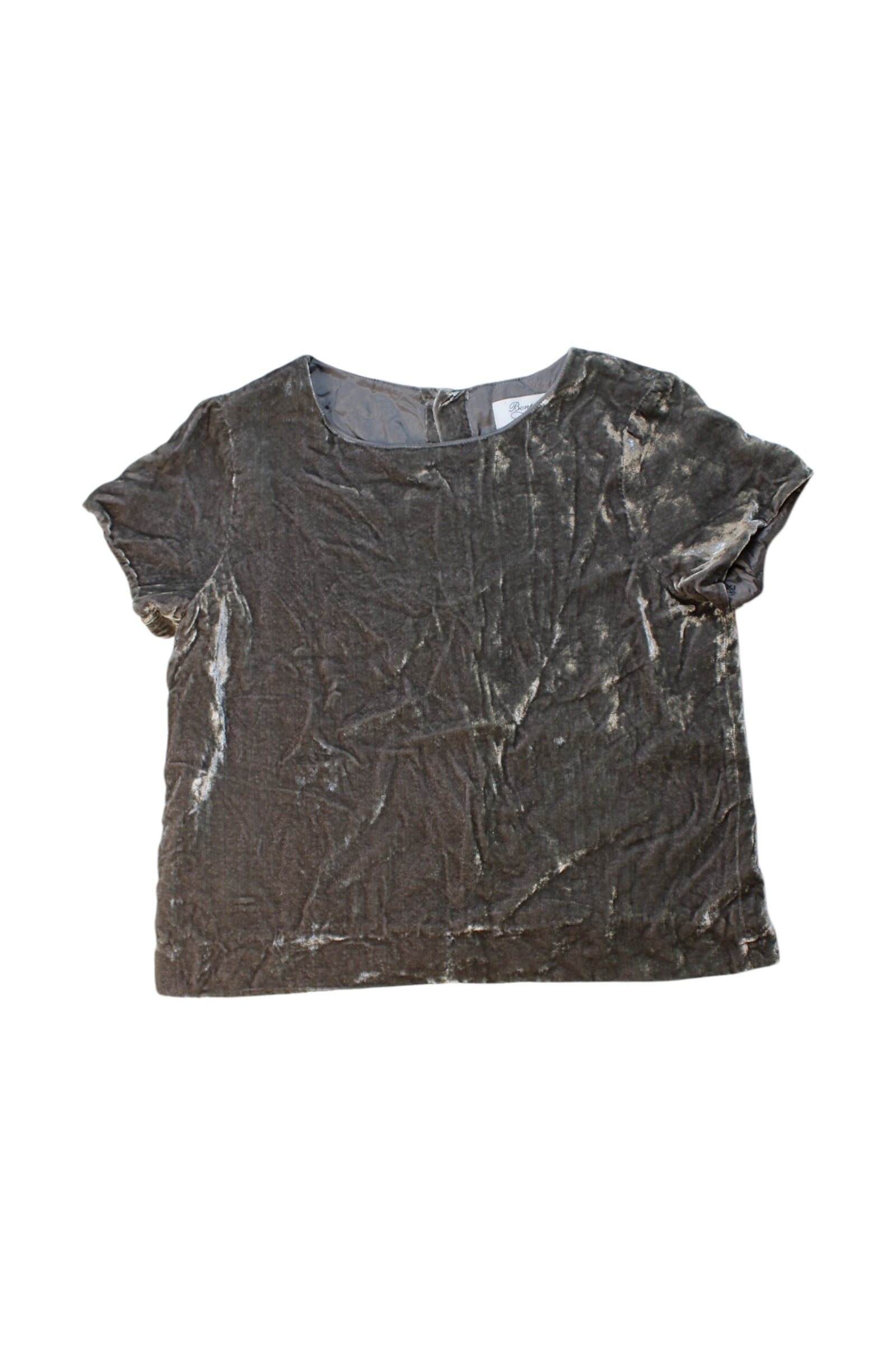 Bonpoint Velvet Short Sleeve Top Size 12Y、mySite、g9winljtr