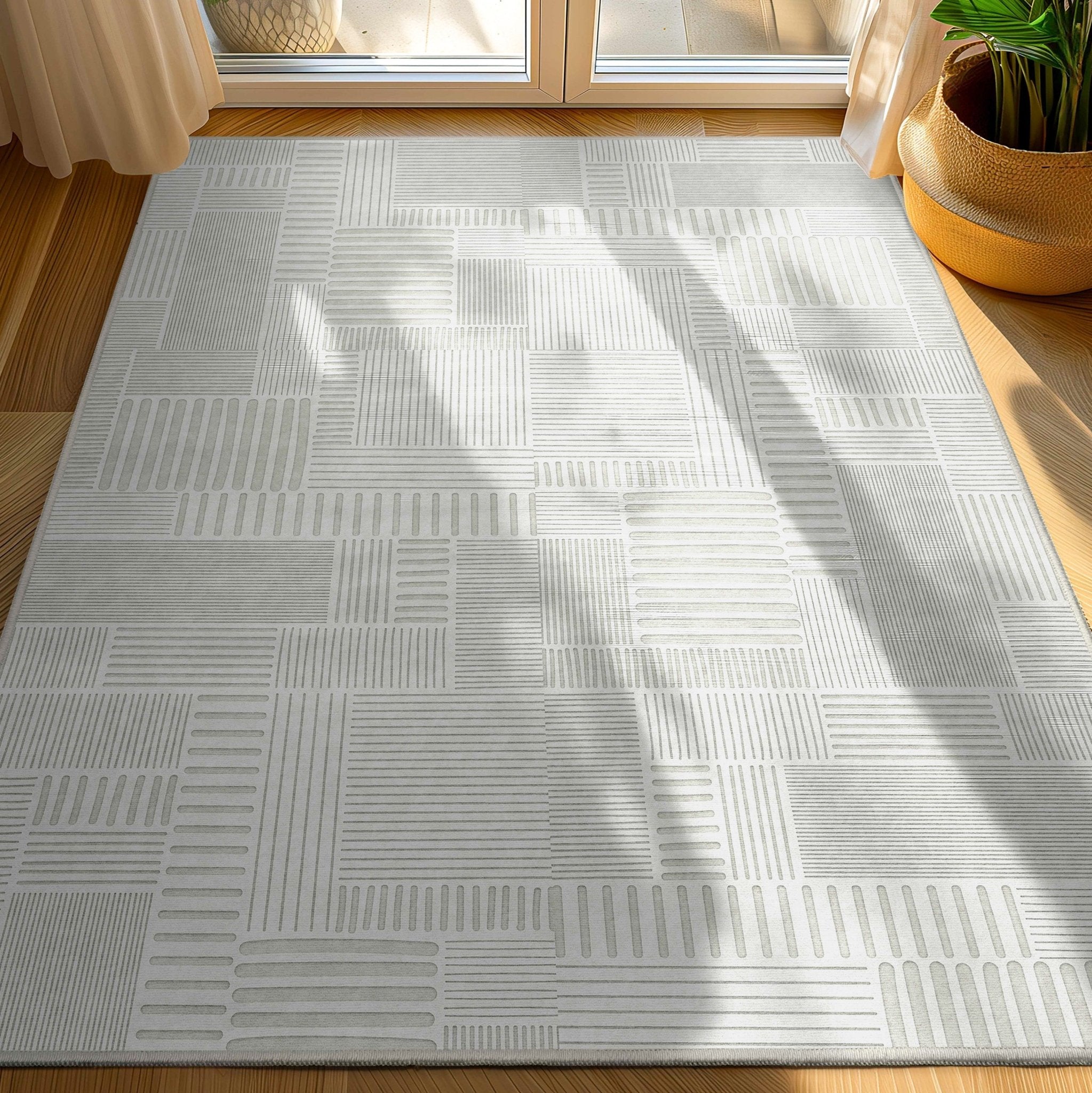 Apollo Granite Geometric Ivory Flat-Pile Rug、mySite、gigharbornorthrealestate