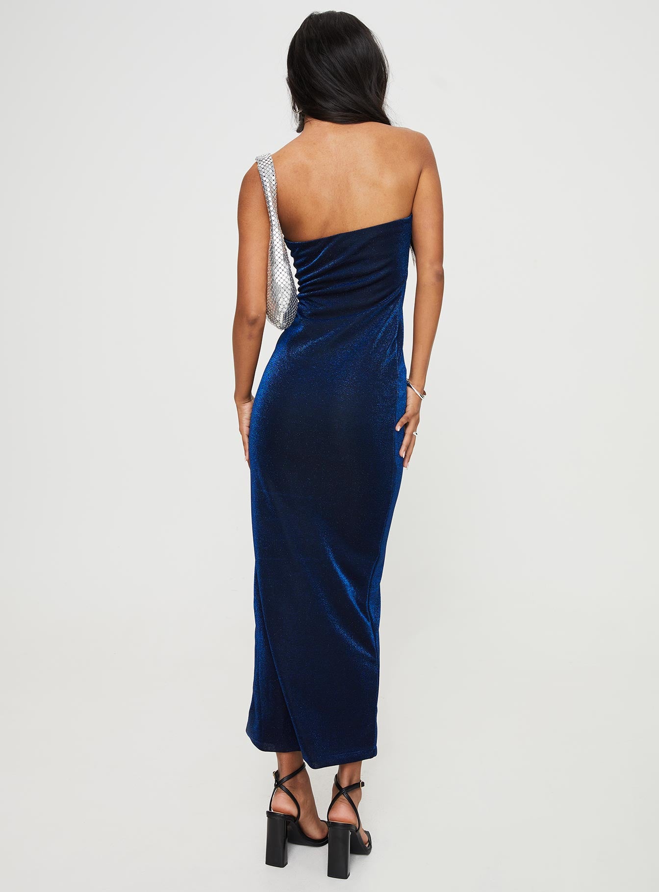 Samper Strapless Maxi Dress Navy Lower Impact、mySite、solidvoid