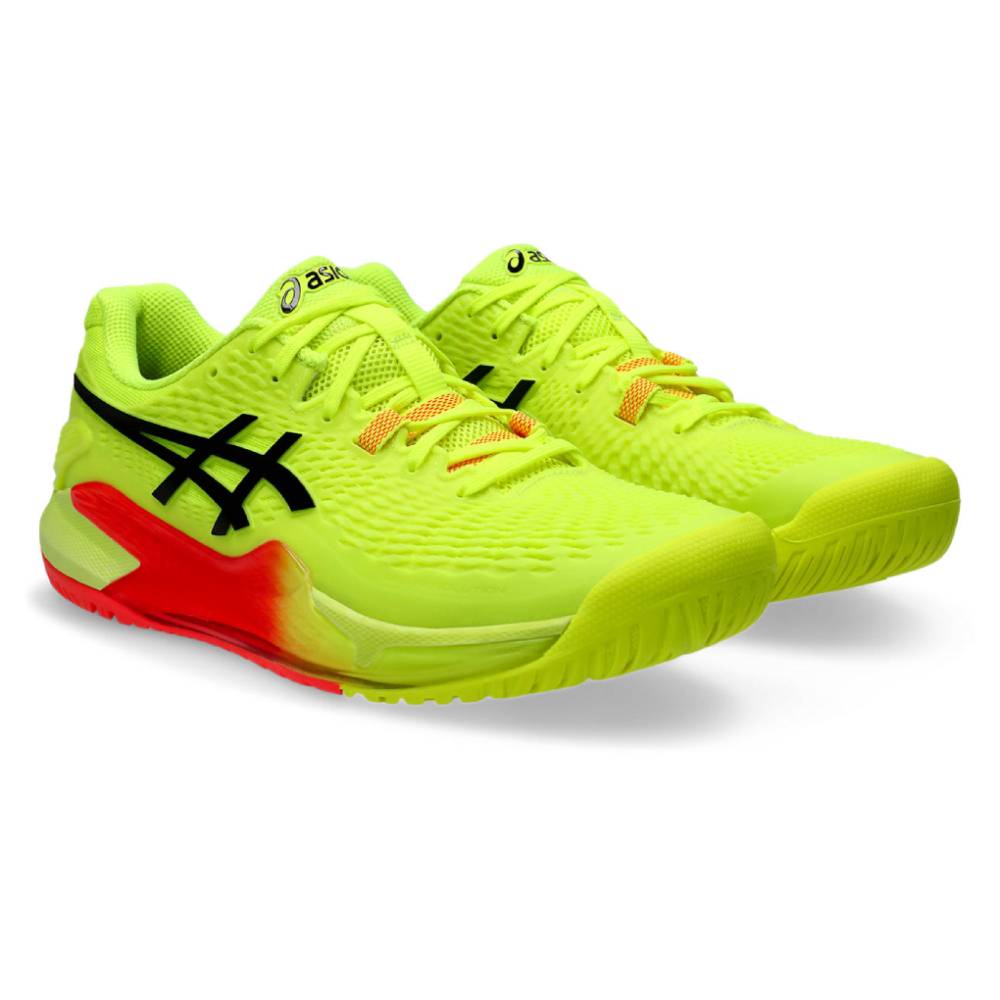 Asics Gel Resolution 9 Paris Edition Men's Tennis Shoe (Safety Yellow/Black)