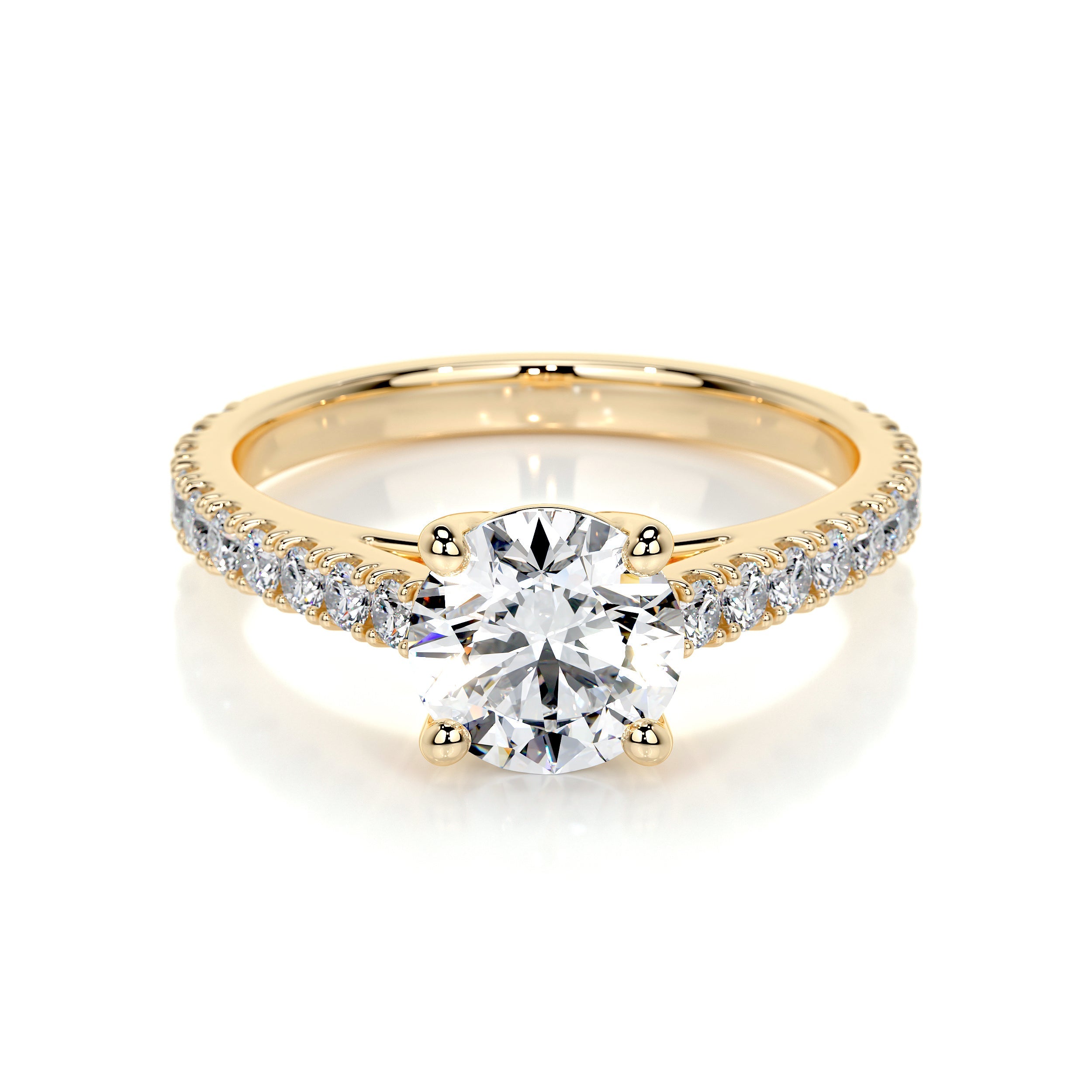 Aria Lab Grown Diamond Ring -18K Yellow Gold、mySite、hinf8tx79