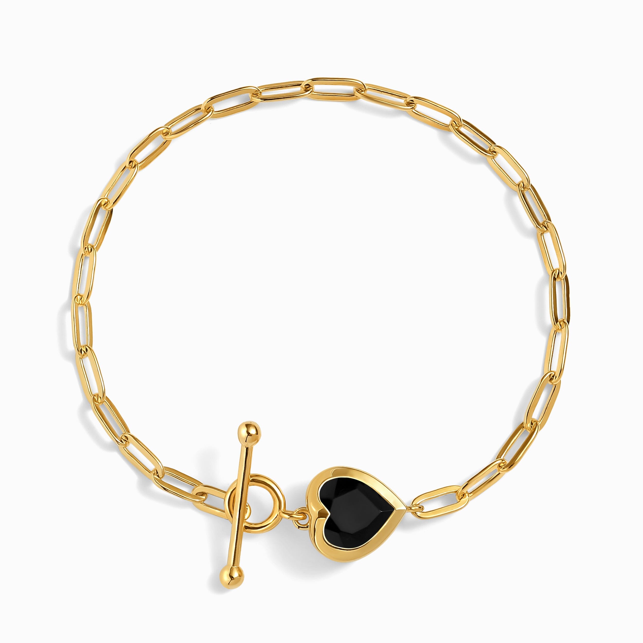 Black Obsidian Widelink Bracelet - Big Love T-Lock、mySite、hinf8tx79