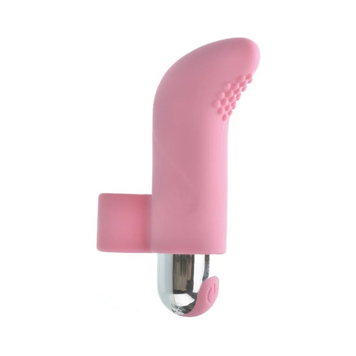 Come Closer Finger Vibe | Silicone Light Pink | Removable Bullet | 10 Modes、mySite、bottomscart