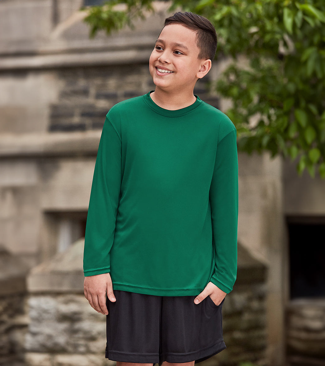Team 365 Youth Zone Performance Long Sleeve T-Shirt、mySite、noshort