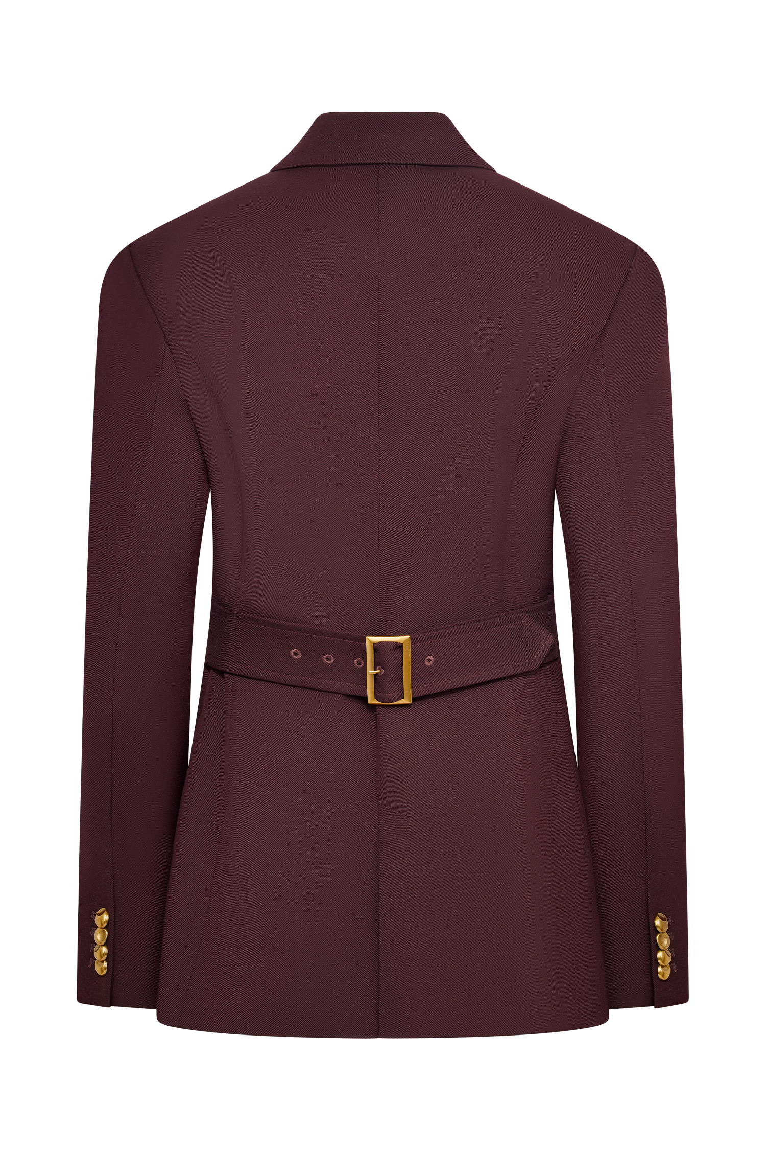 Bellamy Cinched Blazer - Mahogany、mySite、solidvoid