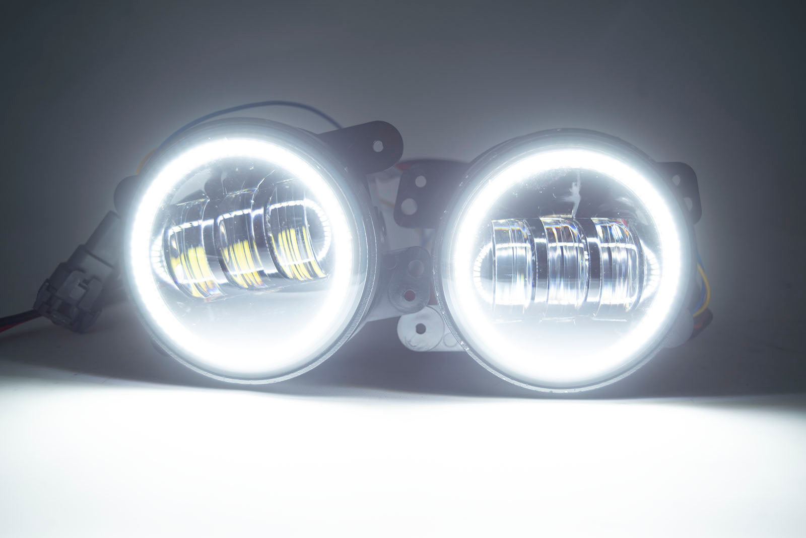 Jeep Wrangler Dodge Mopar LED Hi-Power Fog Lights + ORACLE White LED Halos、mySite、nflplayoffbracketp