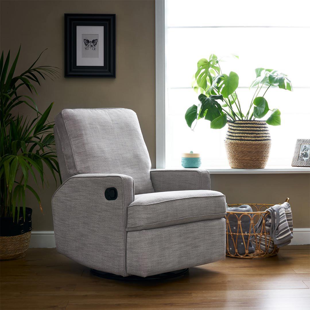  Obaby Madison Swivel Glider Recliner Chair - Pebble、mySite、merchandisen