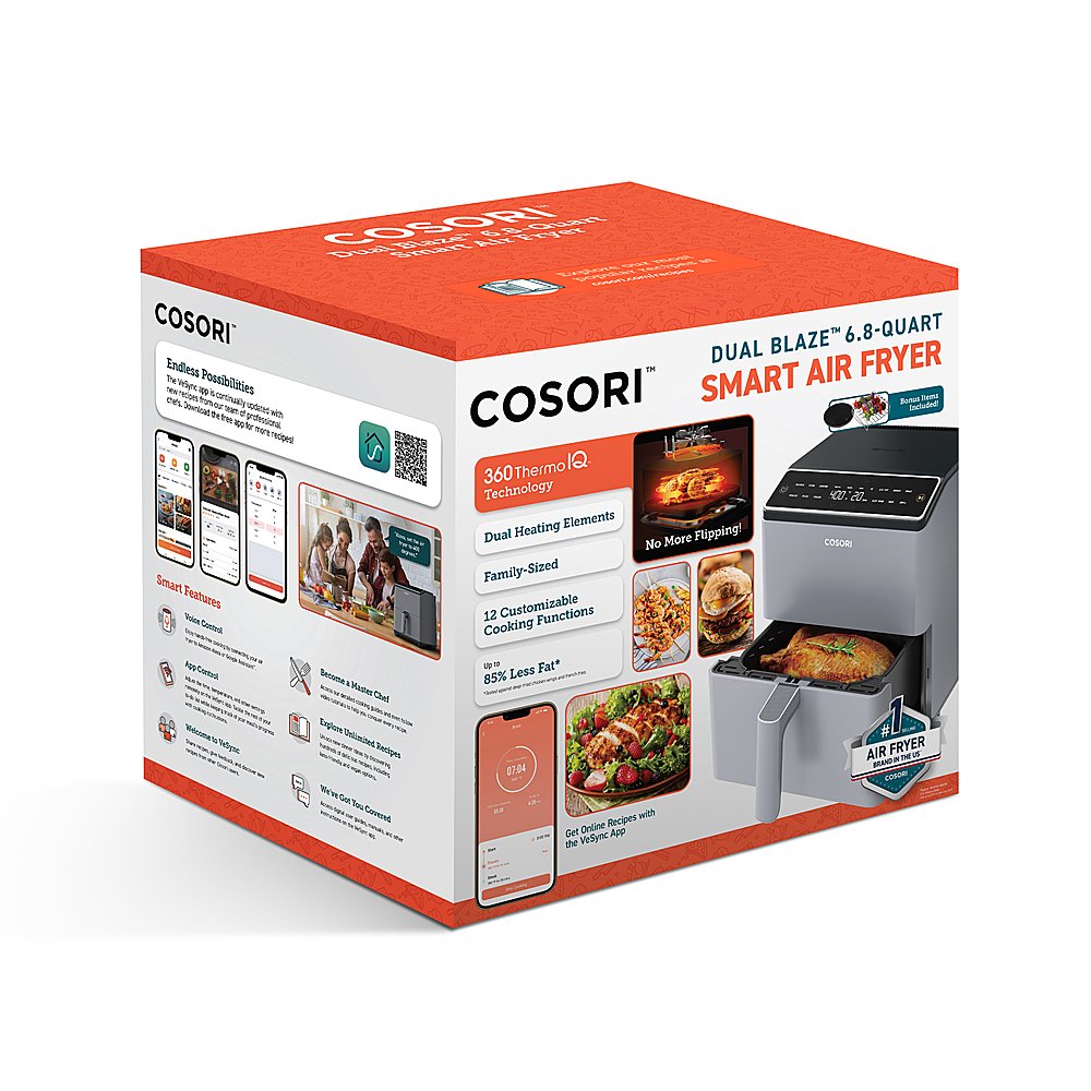 Dual Blaze 6.8-Quart Smart Air Fryer - Gray、mySite、fannypackpong