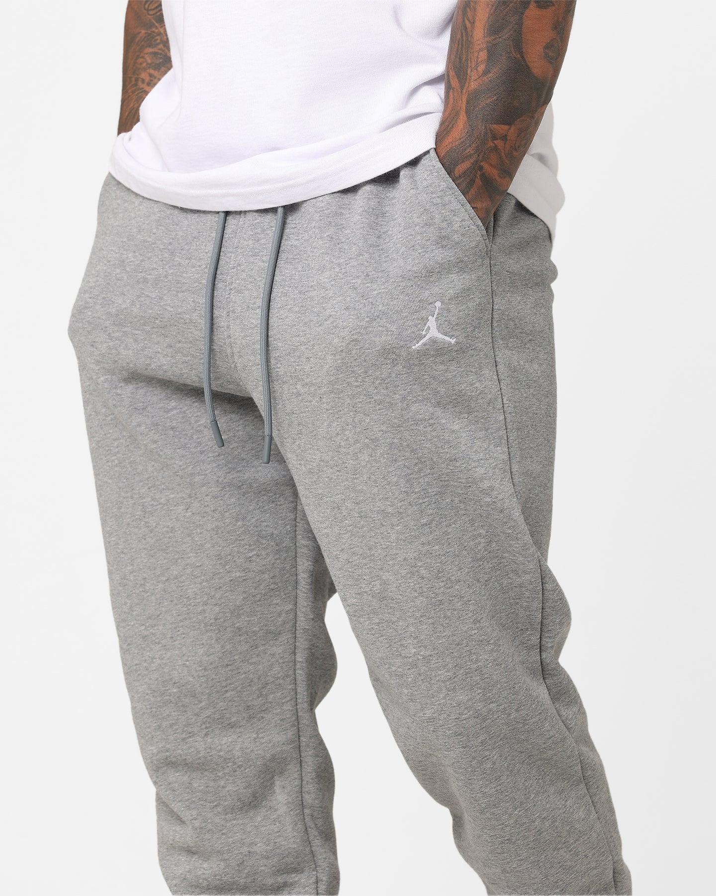 Jordan Essentials Fleece Tracksuit Pants Carbon Heather/White、mySite、zt4zffjzw