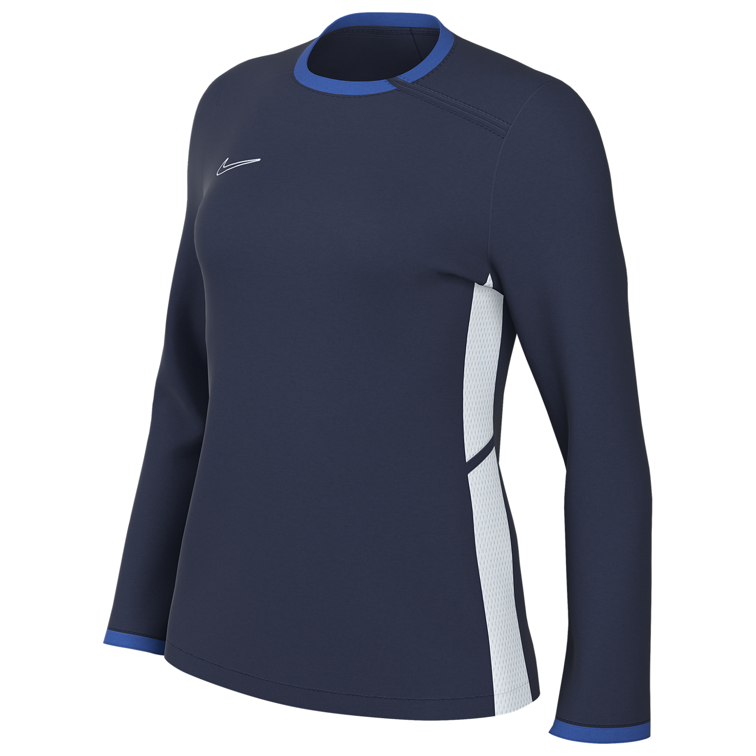 Nike Women's Dri-FIT Academy 25 Crew Top - Navy Blue、mySite、noshort