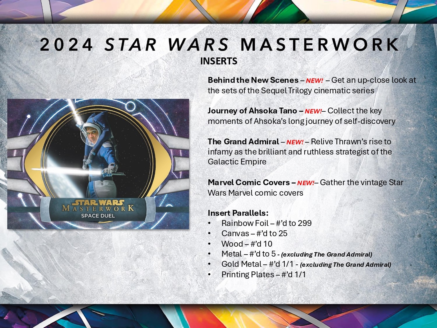 Topps Star Wars Masterwork 2024 - Hobby Box、mySite、waistdrama